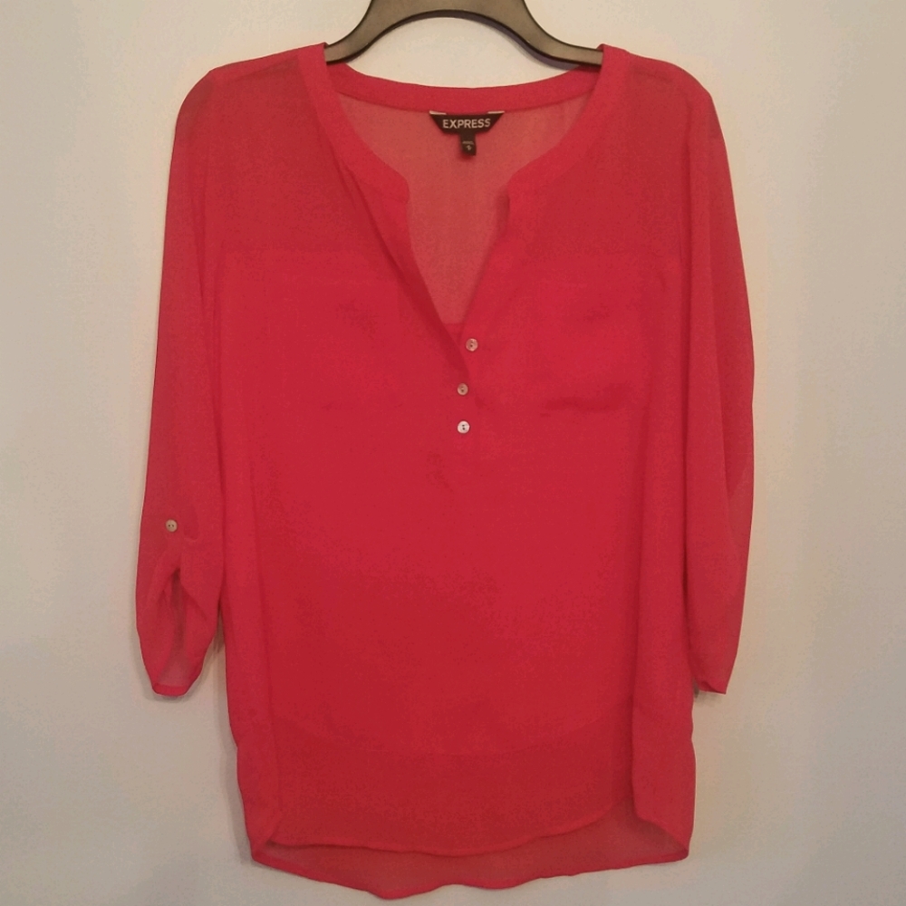 Gorgeous Red Express Blouse - Medium